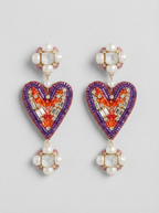 Ripple Beaded Danglers